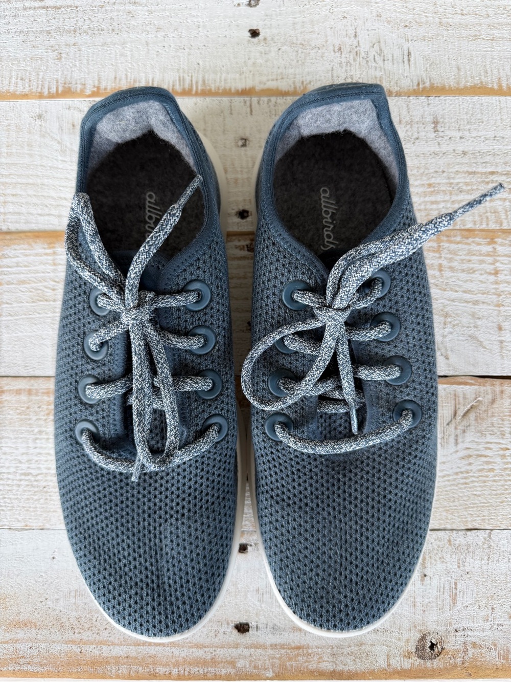 Allbirds Women’s Tree Runner Lightweight Casual Knit Sneakers - Dark Blue Gray - Picture 5 of 7